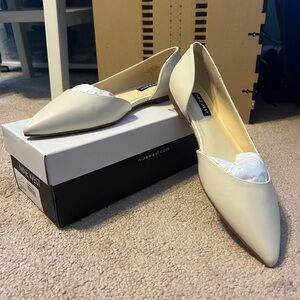 NWT, Women’s shoes, flat, Nine West, Ivory, size 7M